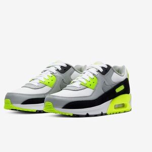 Nike Air Max 90 Ltr Gs Volt White Grey Particle US 6Y or 7.5 W